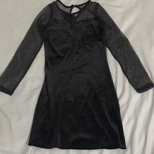 Black mini dress